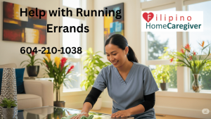 Help with Running Errands Filipino Home Caregiver